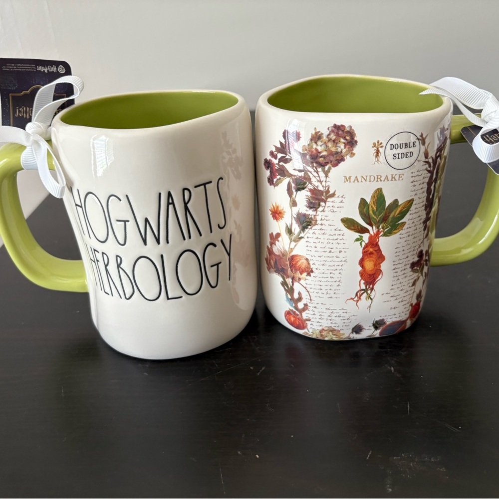 New Rae Dunn Harry Potter Hogwarts Herbology Double-Sided Mug -1 Mug